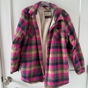 Legendary Whitetails Shacket Flannel Fleece Quilted Jacket Shirt